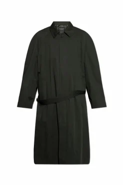 Balenciaga ZIELONY Wiązany płaszcz