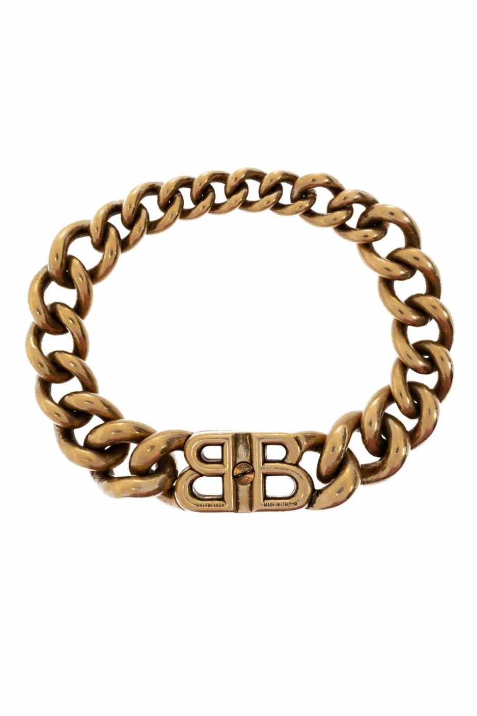 Balenciaga ZŁOTY Bransoleta z logo