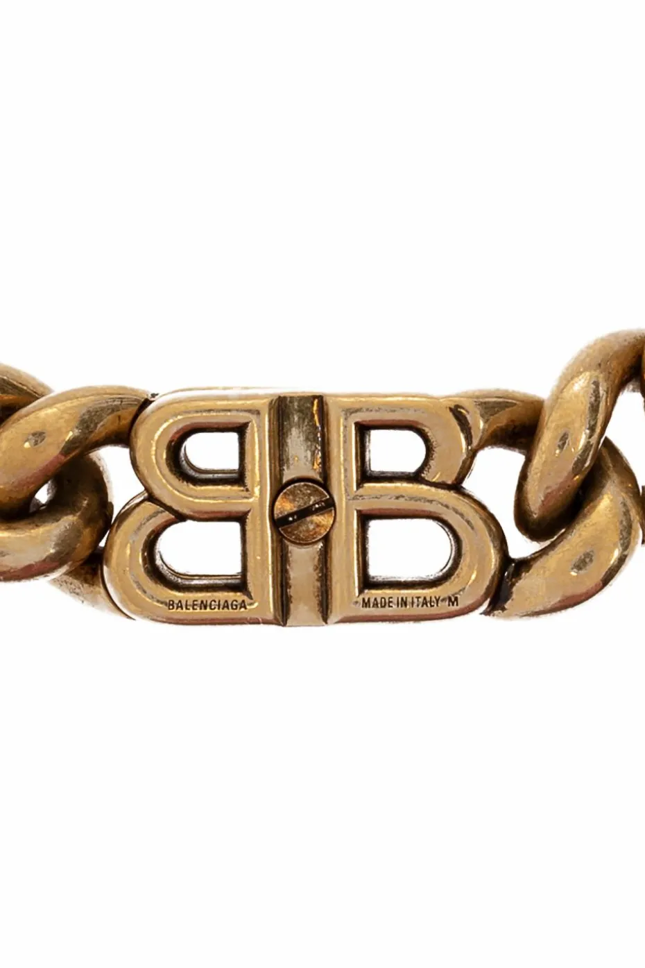 Balenciaga ZŁOTY Bransoleta z logo