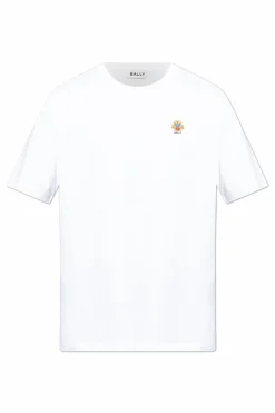 Bally BIAŁY T-shirt z logo