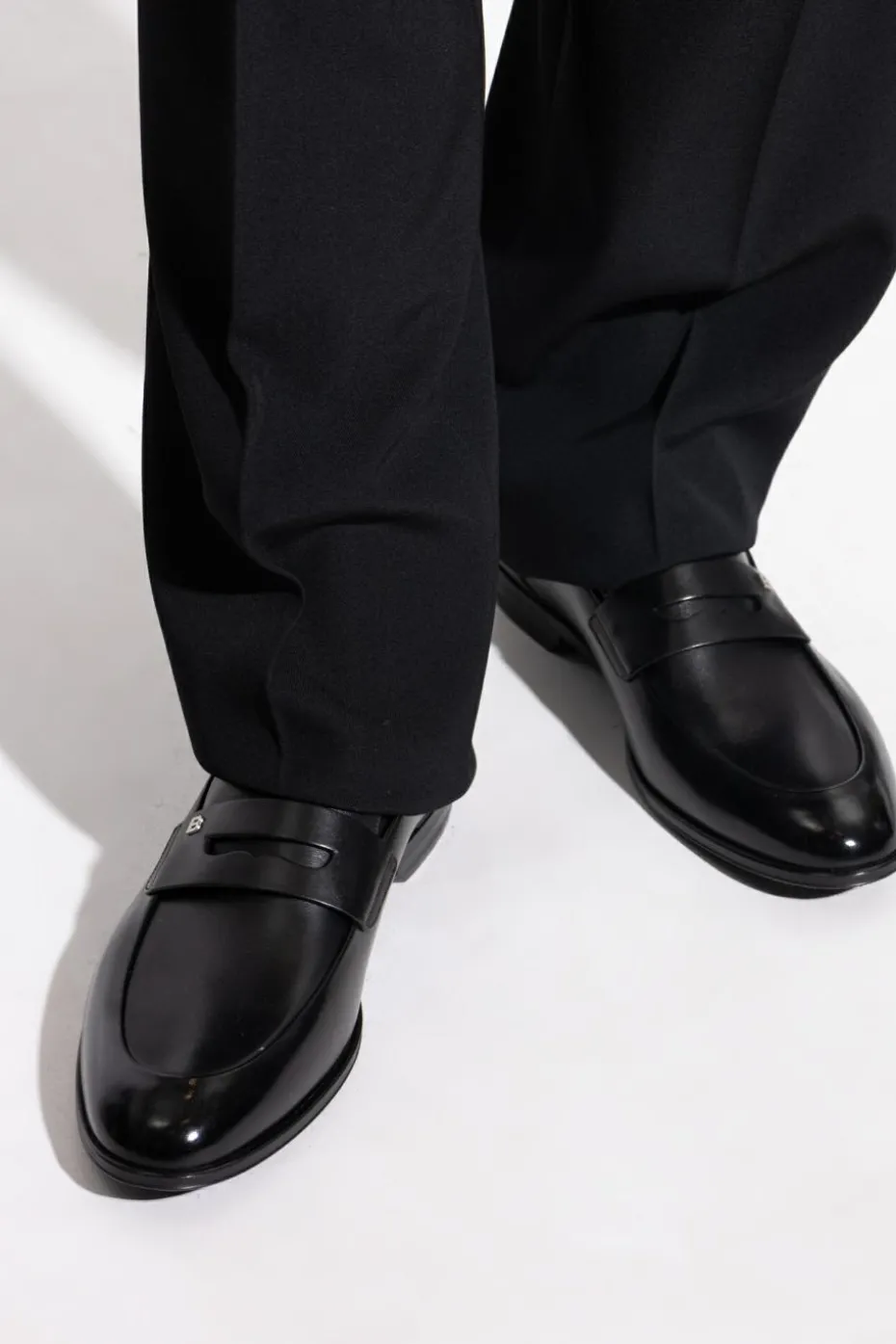 Bally CZARNY Skórzane buty typu ‘loafers’
