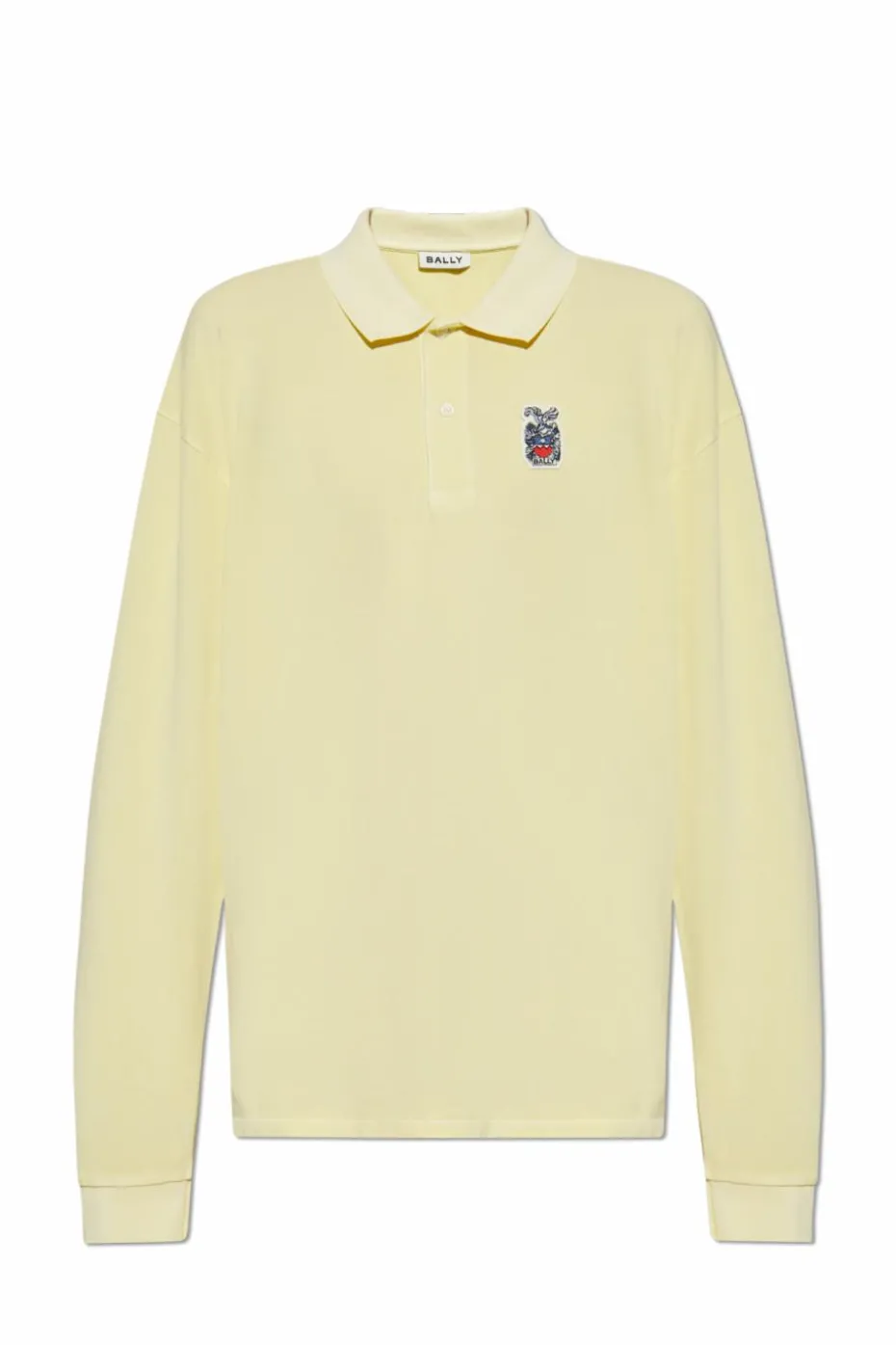 Bally ZIELONY Polo z długimi rękawami