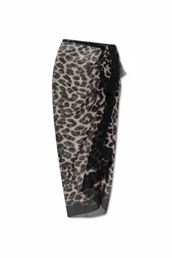 Balmain beżowy Jedwabne pareo