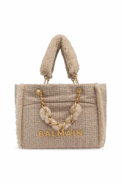 Balmain beżowy Torba typu `shopper;