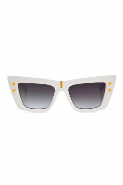 Balmain BIAŁY Okulary przeciwsłoneczne