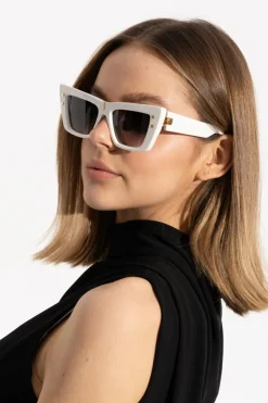 Balmain BIAŁY Okulary przeciwsłoneczne