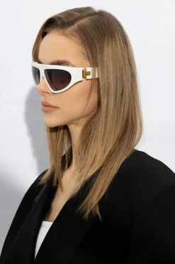 Balmain BIAŁY Okulary przeciwsłoneczne ‘B-Escape’