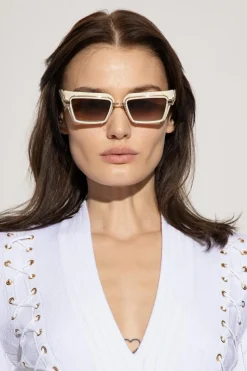 Balmain BIAŁY Okulary przeciwsłoneczne ‘Admirable’