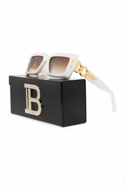 Balmain BIAŁY Okulary przeciwsłoneczne ‘B-III’