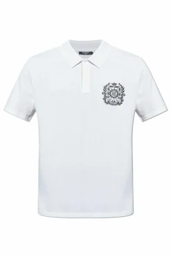 Balmain BIAŁY Polo z logo