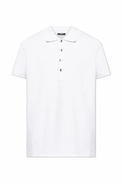 Balmain BIAŁY Polo z logo
