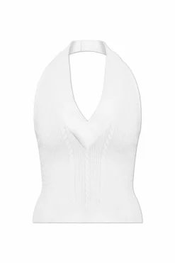 Balmain BIAŁY Top z odkrytymi plecami