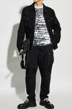 Balmain BIAŁY T-shirt typu `oversize`