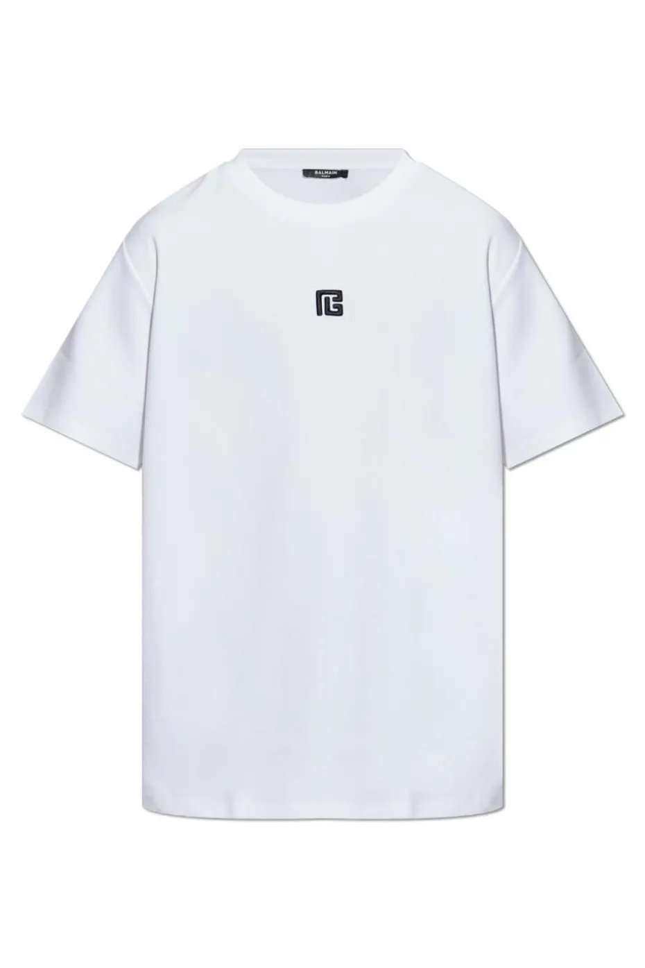 Balmain BIAŁY T-shirt z logo