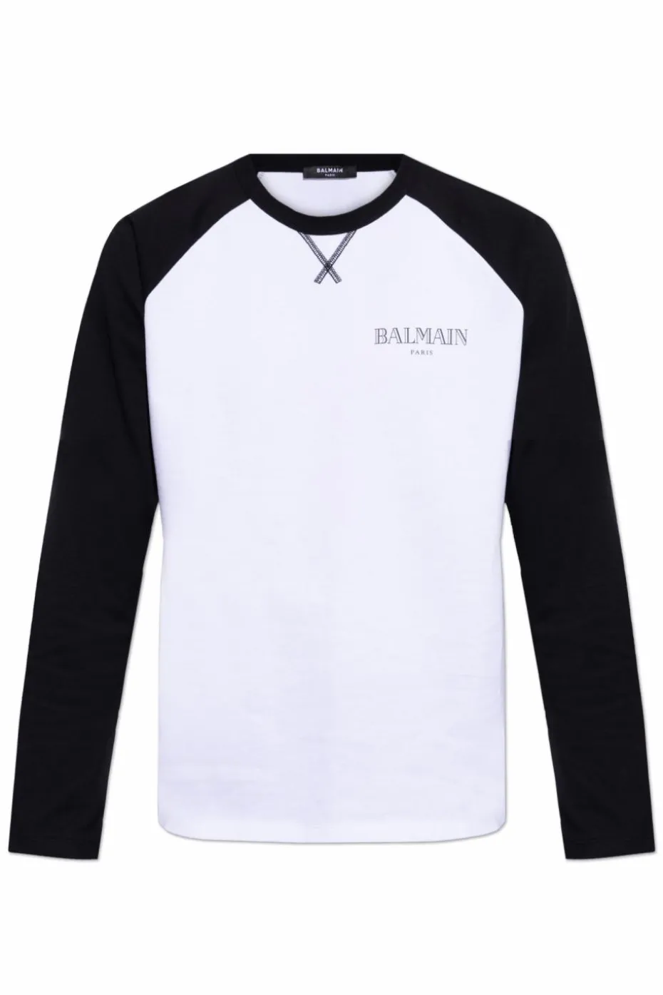 Balmain BIAŁY T-shirt z logo