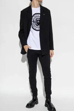 Balmain BIAŁY T-shirt z logo