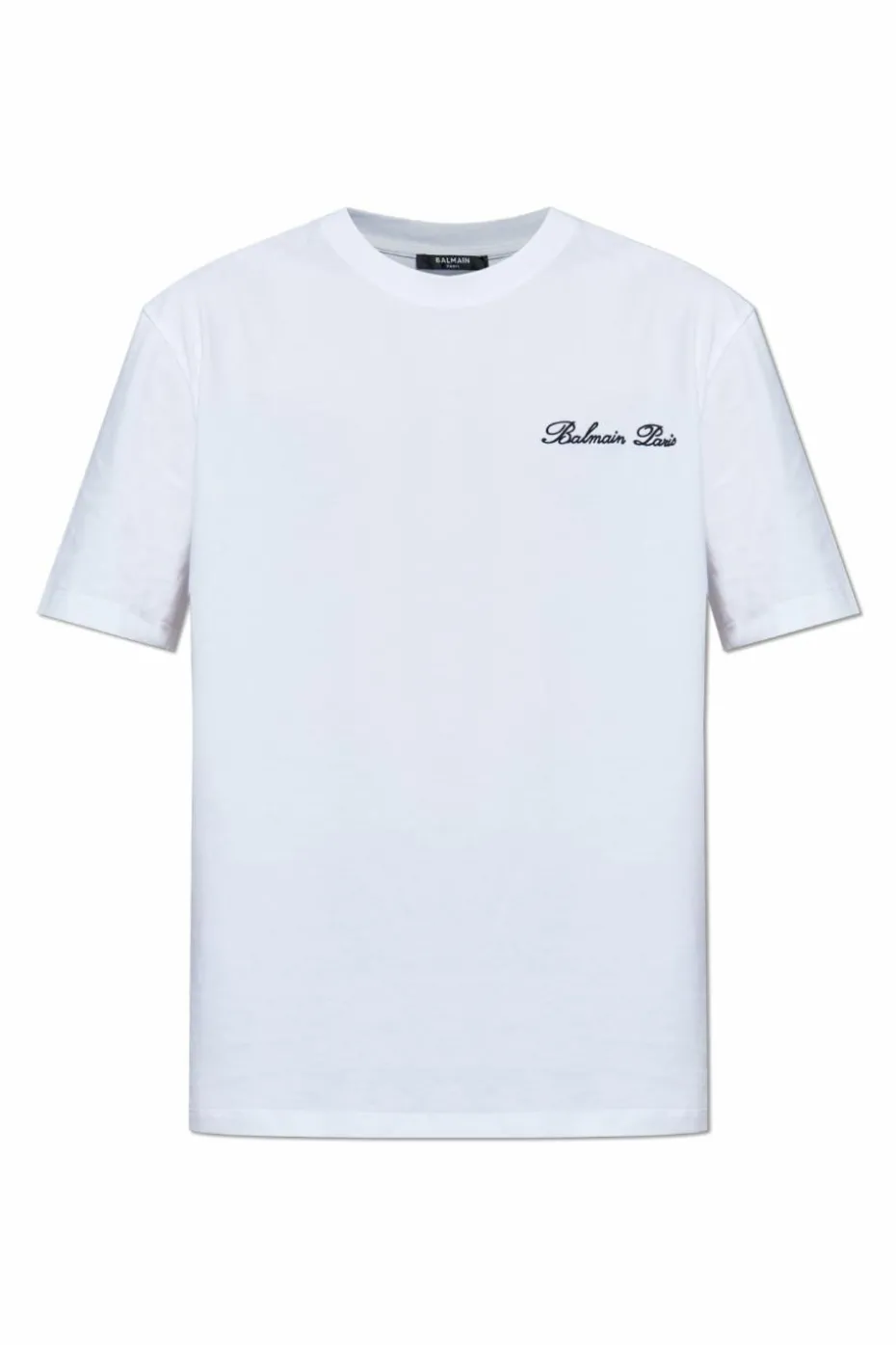 Balmain BIAŁY T-shirt z wyszytym logo