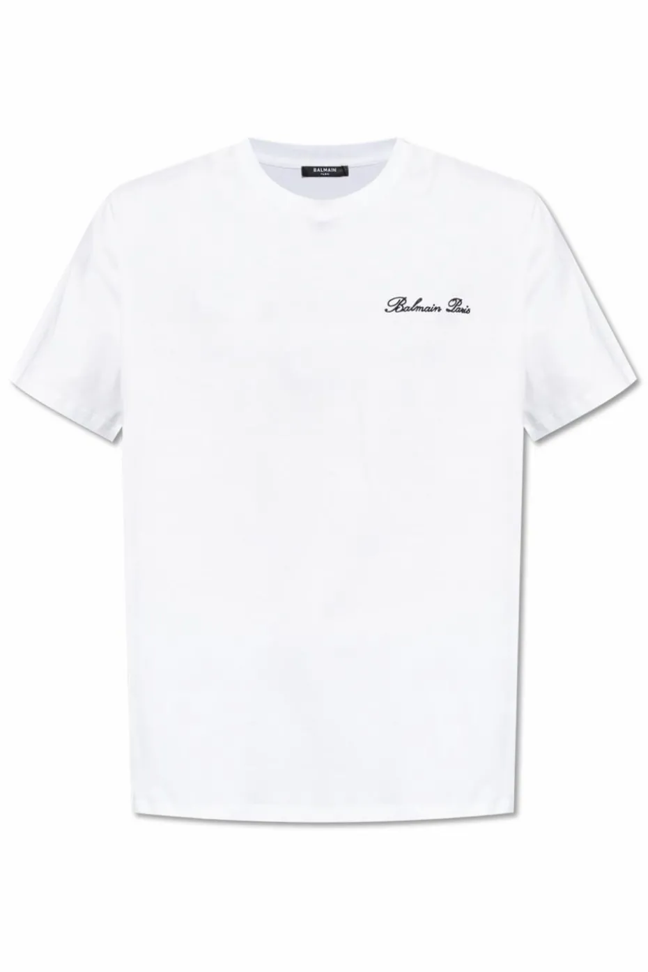 Balmain BIAŁY T-shirt z wyszytym logo
