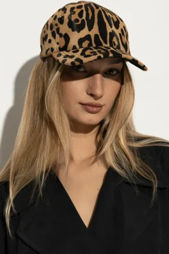 Balmain BRĄZOWY Czapka z daszkiem