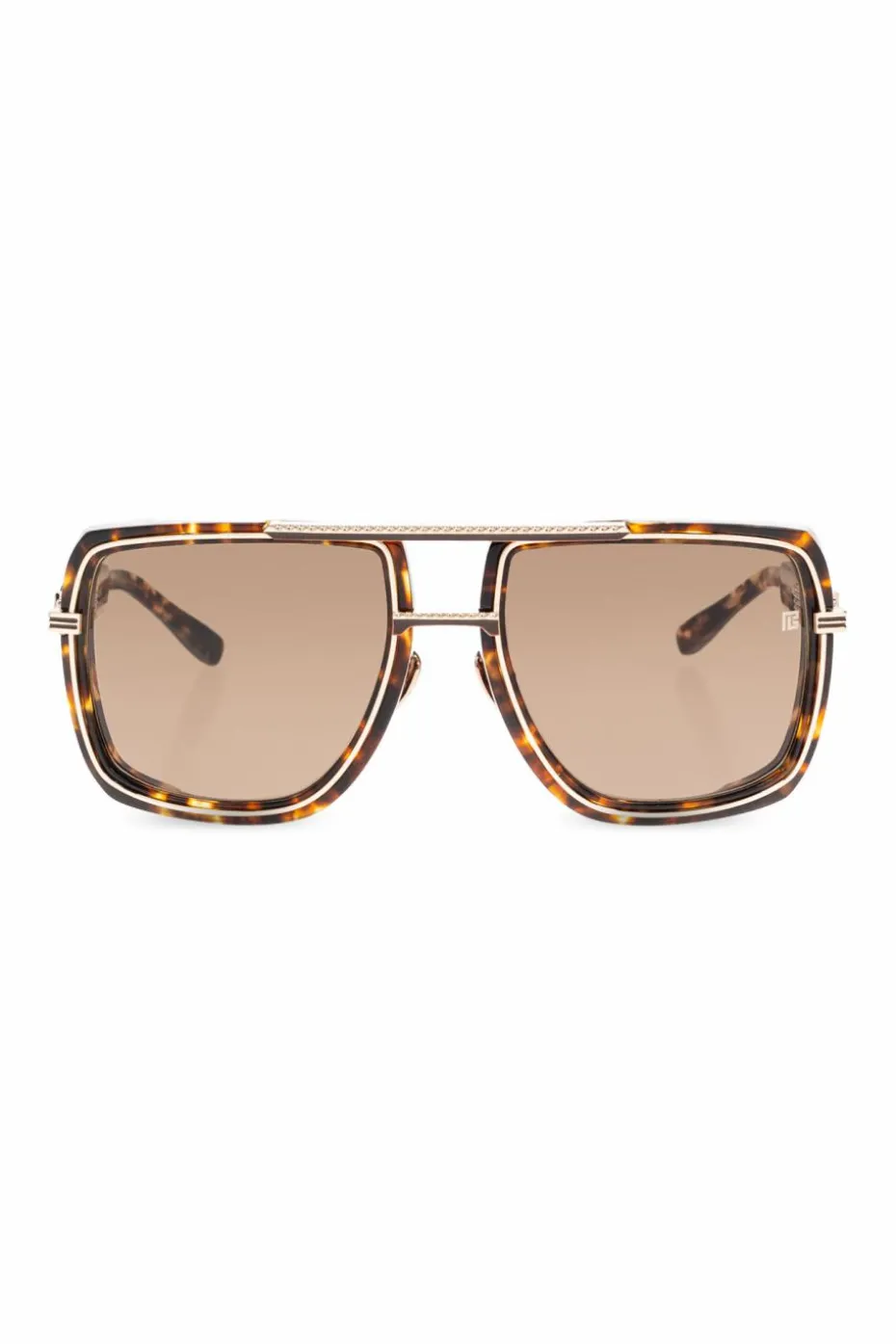 Balmain BRĄZOWY Okulary przeciwsłoneczne `Soldier`