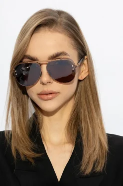 Balmain BRĄZOWY Okulary przeciwsłoneczne ‘Capitaine’