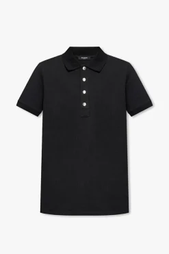 Balmain CZARNY Bawełniane polo