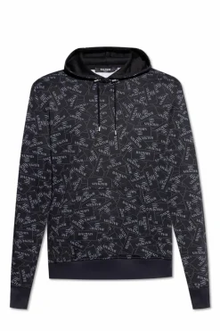 Balmain CZARNY Bluza z kapturem