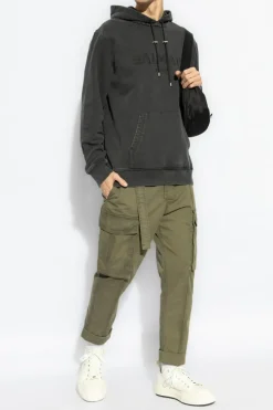 Balmain CZARNY Bluza z kapturem