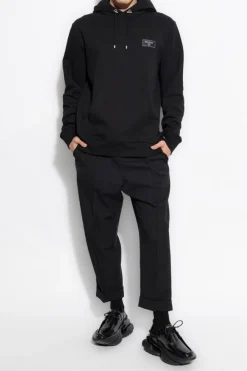 Balmain CZARNY Bluza z kapturem