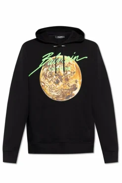 Balmain CZARNY Bluza z kapturem