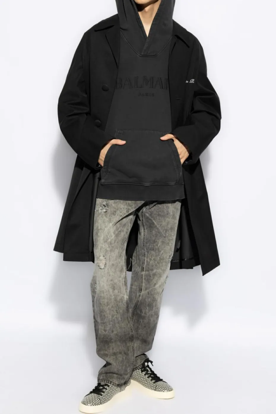 Balmain CZARNY Bluza z logo