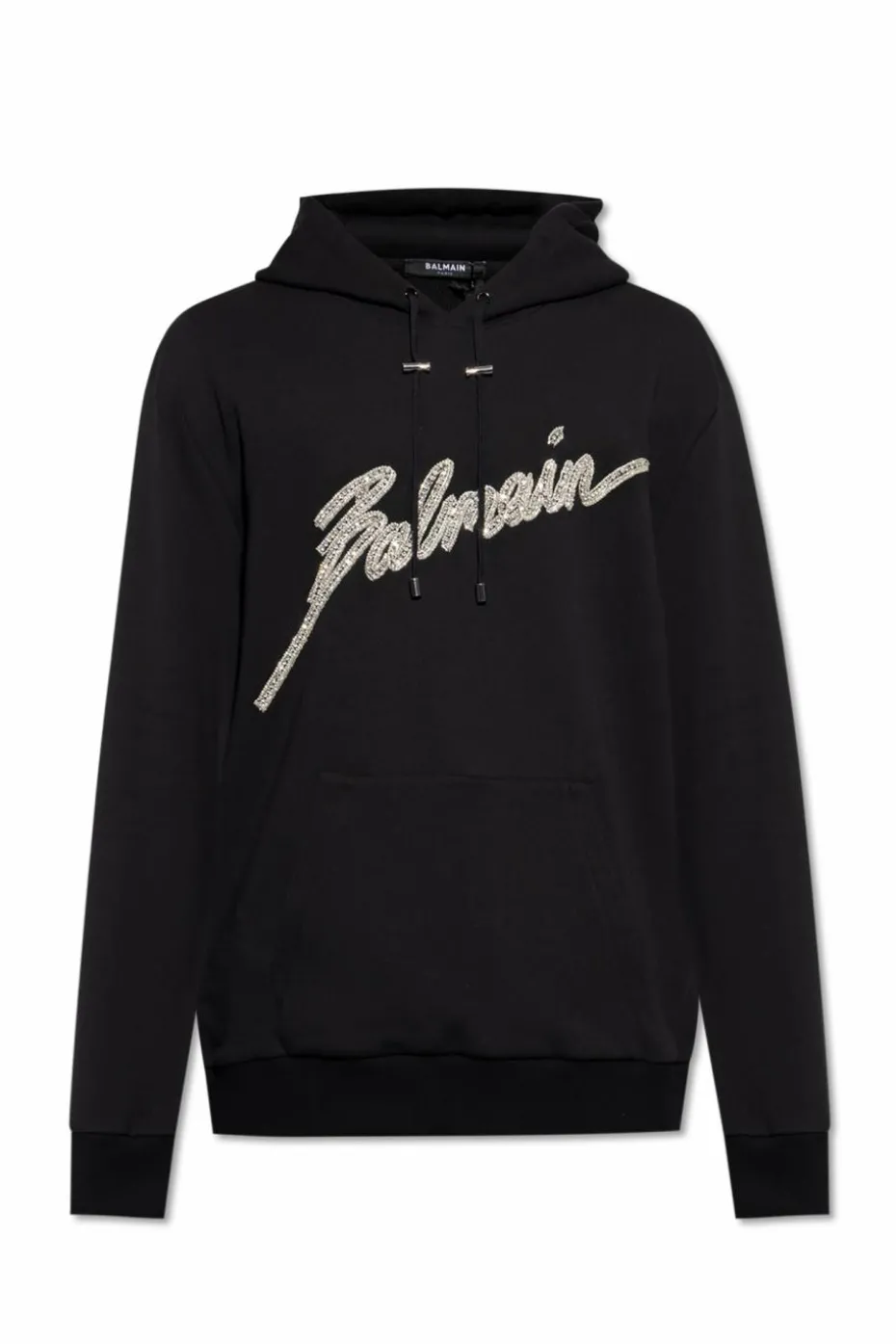 Balmain CZARNY Bluza z połyskującymi aplikacjami