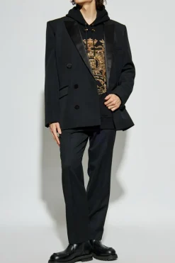 Balmain CZARNY Bluza z połyskującymi aplikacjami
