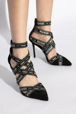 Balmain CZARNY Buty na obcasie