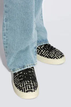 Balmain CZARNY Buty sportowe `B-Court`