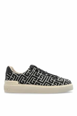 Balmain CZARNY Buty sportowe z monogramem