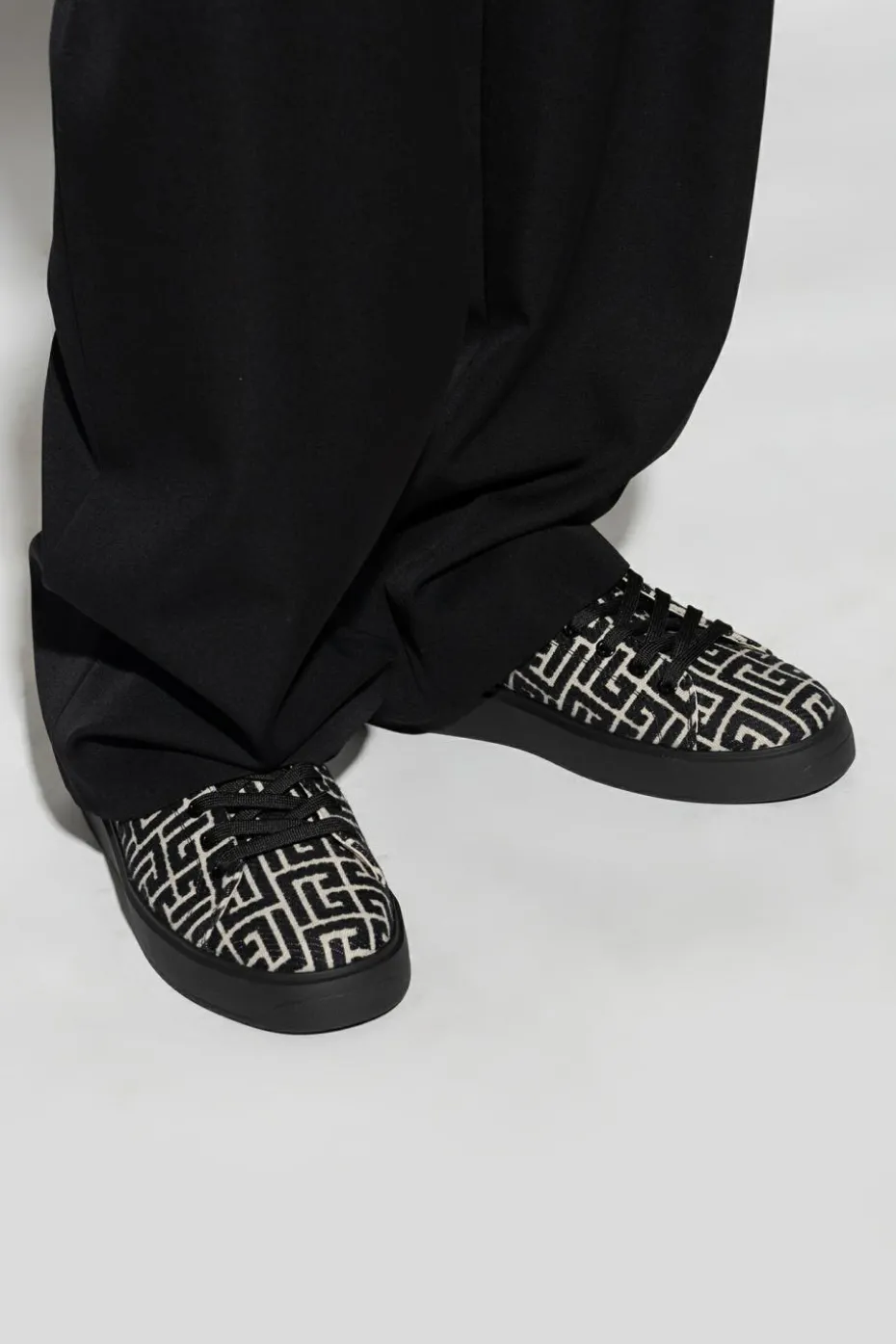 Balmain CZARNY Buty sportowe ‘B-Court’