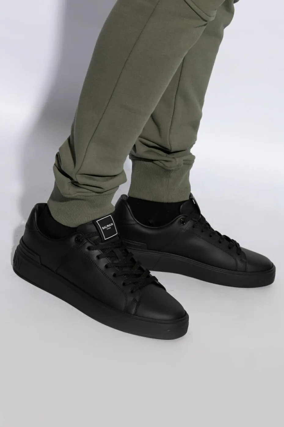 Balmain CZARNY Buty sportowe `B-Court`