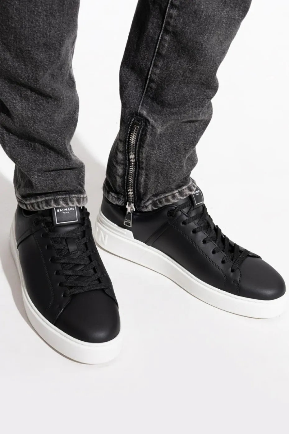 Balmain CZARNY Buty sportowe `B-Court`
