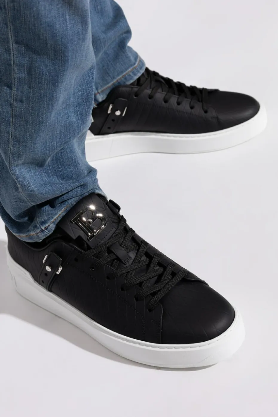 Balmain CZARNY Buty sportowe `B-Court B-Buzz`