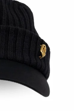 Balmain CZARNY Czapka z daszkiem