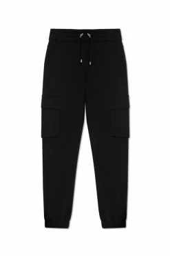 Balmain CZARNY Dresowe spodnie z logo
