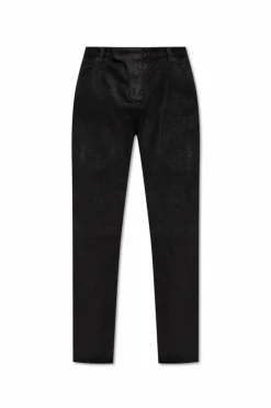 Balmain CZARNY Jeansy o dekoracyjnym wykończeniu