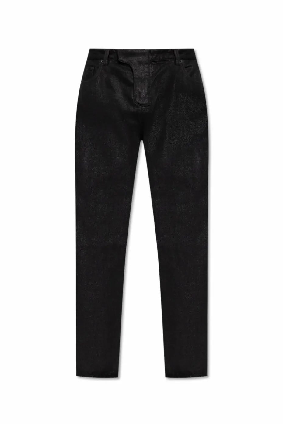 Balmain CZARNY Jeansy o dekoracyjnym wykończeniu
