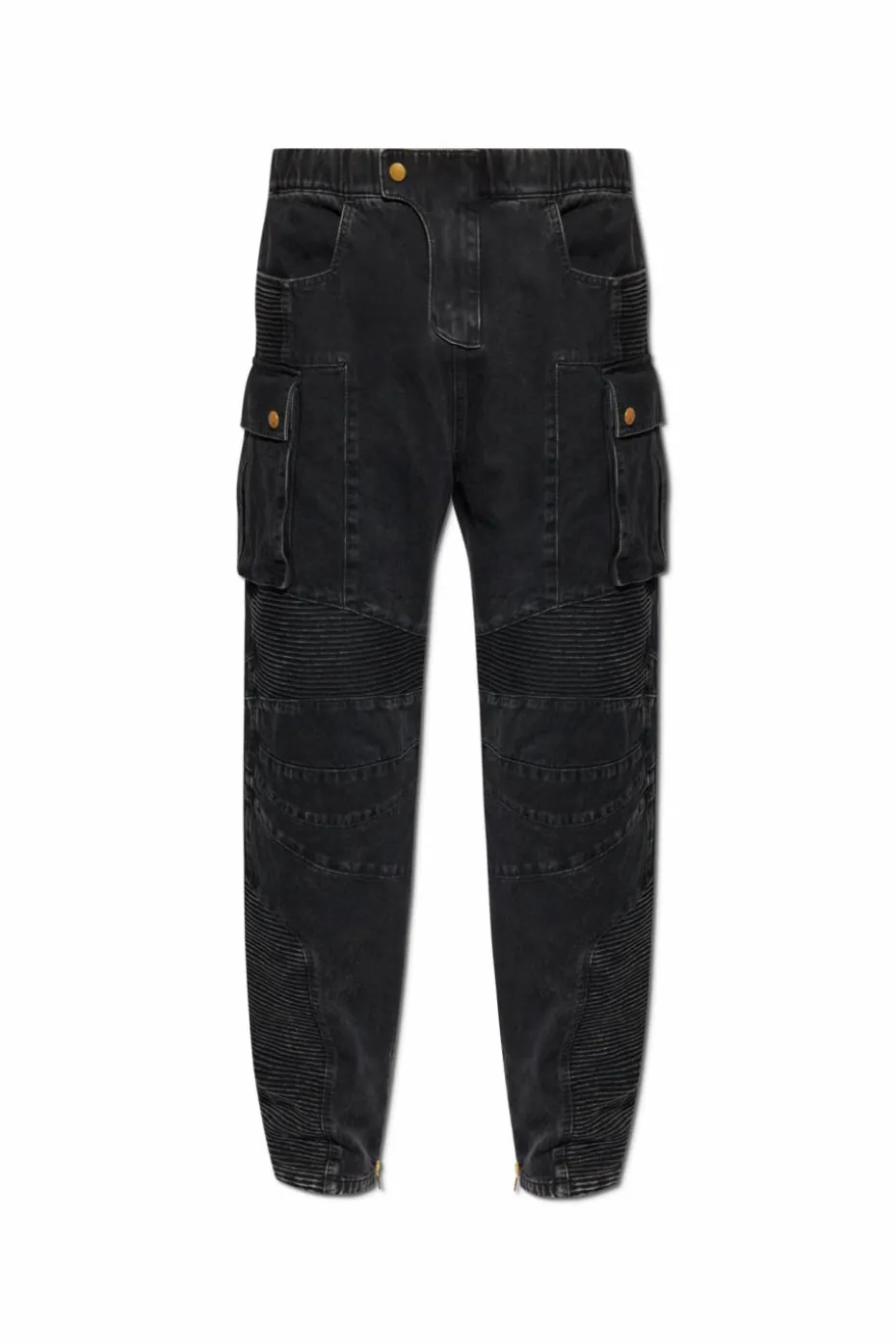 Balmain CZARNY Jeansy typu `cargo`