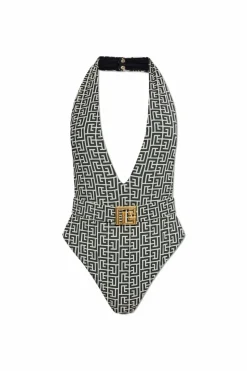 Balmain CZARNY Jednoczęściowy kostium kąpielowy