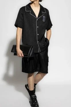 Balmain CZARNY Koszula z krótkimi rękawami