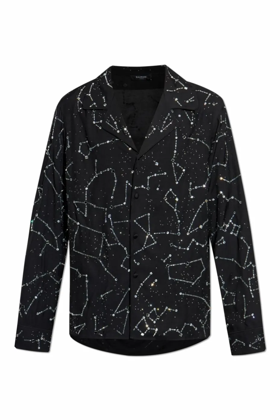 Balmain CZARNY Koszula z aplikacją