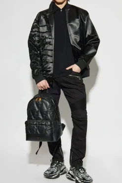 Balmain CZARNY Kurtka typu `bomber` z połyskującymi aplikacjami