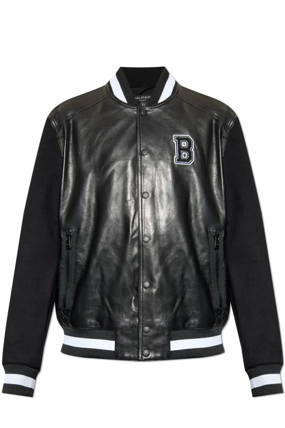 Balmain CZARNY Kurtka typu `bomberka`